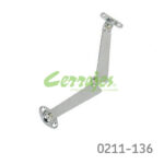 Brazo para tapa horizontal tipo baúl izquerdo Cerrajes acero inoxidable 304 L=132mm
