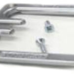 Par de cubiertas para jaladera Rincomatic "Syma 50" Gris Plata mate