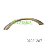 Jaladera Zamak cc 96 mm L=112 mm 4001 Z16 Latón antiguo Tornillo M4x25mm