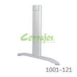 Base idra con  forro centrada h 695 mm alum 2 pzs