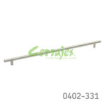 Jaladera Aluminio cc 381 mm L=444 mm 4046 A14 Niquel cepillado Tornillo M4x25mm