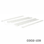 Corredera pared sencilla Cerrajes "Impaz" H=85mm L=550mm epóxica Blanca Extensión parcial