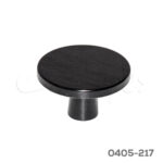 Botón Plato Aluminio Ø= 42 mm4699 Z97 Niquel negro cepillado mate Tornillo M4x25mm