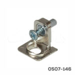 Ménsula de soporte para entrepaño Italiana Ferramenta "PK2" H=18,3mm niquelado con taquete 5mm
