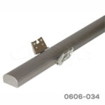 Sistema articulado para esquina Rincomatic "Rincoplus40" H=697mm Anodizado Inox Mate Champagne