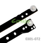 Corredera Cerrajes "Pioneer" L=500mm pintura epóxica Negra Extensión parcial