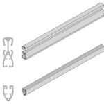 Trave sup/inf para panel de separación en escritorio 1,2 m color aluminio