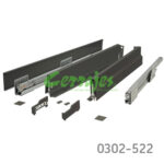 Jgo. Nova-Pro Classic metalico 500 mm para 40 kg 1,15m H=89mm mm con cierre suave con cajon int F8