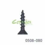 Tornillo para bisagra americana #6 x5/8" (15,875 mm) PH2 Negro con punta