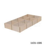 Organizador color lino para armario 8 espacios 232x464 mm