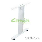 Base leda centrada con forro H=965 mm blanco