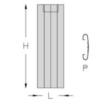 Forro gea h 623 mm antracita