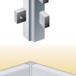 Angulo interno 90° para bordo top aluminio (imp)