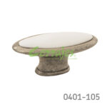 Botón Zamak / Cerámica Ø=47 mm 5084 Z50 Acabado metálico con cerámica Tornillo M4x25mm