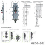 Colgador LIBRA H=2 para 3 taquetes con bloqueo excentrico - Image 2