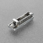 Base para bisagra Salice BAP3R09 "Domi" niquelada H=0mm lineal (21+32mm) Zamak, enganche rápido