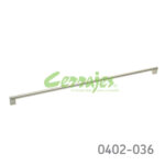 Jaladera Hierro (Acero) cc 709 mm L=737 mm 4189 H14 Niquel cepillado Tornillo M4Xx48mm