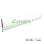 Barra para frente interno recortable aluminio 1160 mm Vionaro h=89 blanco