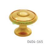 Botón Zamak Ø=31 mm 2046 Z26 Oro brillante Tornillo #8-32X1"