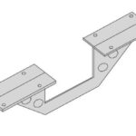 Soporte conector para cubierta antracita