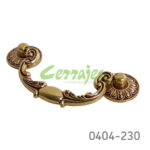 Jaladera Zamak cc 92 mm L=124 mm 2093 Z16 Latón antiguo