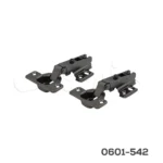 Bisagra sobrepuesta Cerrajes "Reforzada" Ø=35mm cuello 00 48x6mm 110° base 4 perf.H=4mm Niquel-Negro