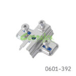 Base para bisagra Cerrajes "IKT" taquete Ø=5mm niquelada H=4mm 37x32mm tornillo descentrado