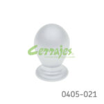 Botón Zamak Ø=25 mm 6011 Z09 Cromo mate