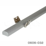 Sistema articulado para puerta de esquina Rincomatic "Rincoplus40" H=697mm Anodizado Gris Plata