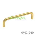 Jaladera Latón cc 101 mm L=109 mm 4022 L15 Latón pulido Tornillo #8 - 32X1"