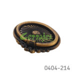 Jaladera de aro Zamak L=53 mm 2084 Z17 Latón antiguo obscuro