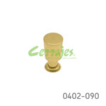 Botón Latón Ø=14 mm 4083 L15 Latón pulido Tornillo #8-32X1"