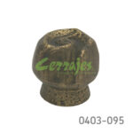 Botón Zamak Ø=33 mm 3046 Z01 Bronce antiguo Tornillo M4x25mm