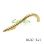 Jaladera Latón cc 76 mm L=112 mm 4127 L15 Latón pulido Tornillo #8 - 32X1"