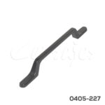 Jaladera Aluminio cc 128 mm L=194 mm 4722 A98 Piel negra Tornillo M4x25mm