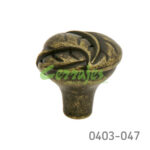 Botón Zamak L=31 mm 3029 Z01 Bronce antiguo Tornillo #8-32X1"