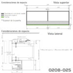 Sistema corredizo para armario puerta cooplanar Bortoluzzi "Eureka" L=2,4 m 45Kg - Image 2