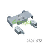 Forzador mecánico Salice Gris apertura automática (Push) con regulación doble puerta