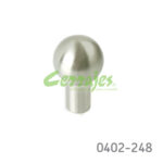 Botón Zamak Ø=16 mm 4308 Z22 Niquel cepillado Tornillo #8-32X1"