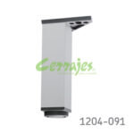 Pata cuadrada de aluminio 40x40 mm H=160 mm para mueble