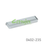 Jaladera de embutir Zamak cc 128 mm L=144 mm 4298 Z09 Cromo mate Tornillo #8 - 32X1"