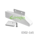 Soporte frontal interno para cajón "Impaz" Cerrajes "Impaz" H=85mm blanca izquierdo