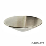 Botón Zamak Ø=80 mm4668 Z22 Niquel cepillado Tornillo M4x25mm