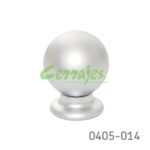 Botón Zamak Ø=28 mm 6004 Z09 Cromo mate