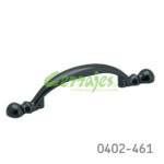 Jaladera Zamak cc 76 mm L=135 mm 4278 Z24 Niquel negro Tornillo M4x25mm