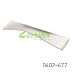 Jaladera Aluminio cc 128 mm L=192 mm 4502 A23 Niquel mate Tornillo M4x25mm