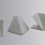 Juego de accesorios diagonal (45°) Volpato "Alzatina 50/68" Plástico Gris