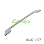Jaladera Zamak cc 320 mm L=366 mm 4459 Z23 Niquel mate Tornillo M4x25mm