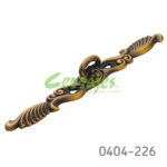 Jaladera Zamak cc 128 mm L=259 mm 2090 Z17 Latón antiguo obscuro