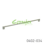 Jaladera Hierro (Acero) cc 482 mm L=510 mm 4187 H14 Niquel cepillado Tornillo M4Xx48mm